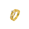 Δακτυλίδι Κίτρινο & Λευκό Χρυσό με Ζιργκόν